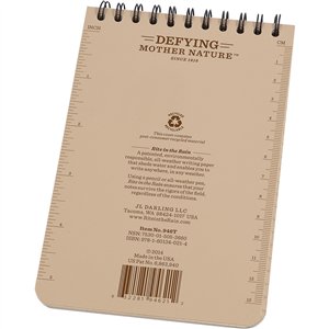 4 x 6 Top Spiral Notebook Tan