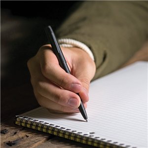 Clicker Pen Black Metal