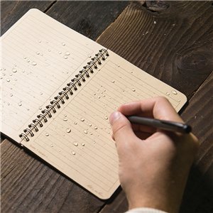 Side Spiral Notebook Tan