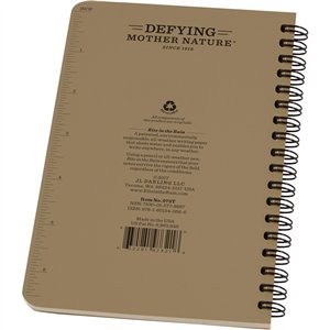 Side Spiral Notebook Tan