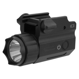 TacFire FLP360F 360 Lumen Pistol Flashlight FullSized  Black White CREE LED