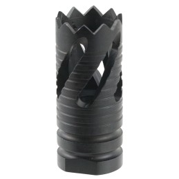 TacFire MZ10213B Thread Crown Muzzle Brake Black Oxide Steel with 5824 tpi Threads  2.05 OAL for 308 Win AR10