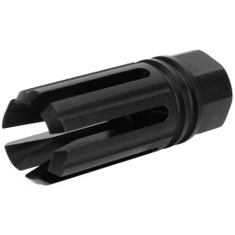 TacFire MZ1005N 6 Prong Flash Hider Black Nitride Steel with 1228 tpi Threads  2.22 OAL for 5.56x45mm NATO ARPlatform