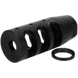 TacFire MZ1002N Compact Compensator Black Nitride Steel with 1228 tpi Threads  2.50 OAL for 5.56x45mm NATO AR15