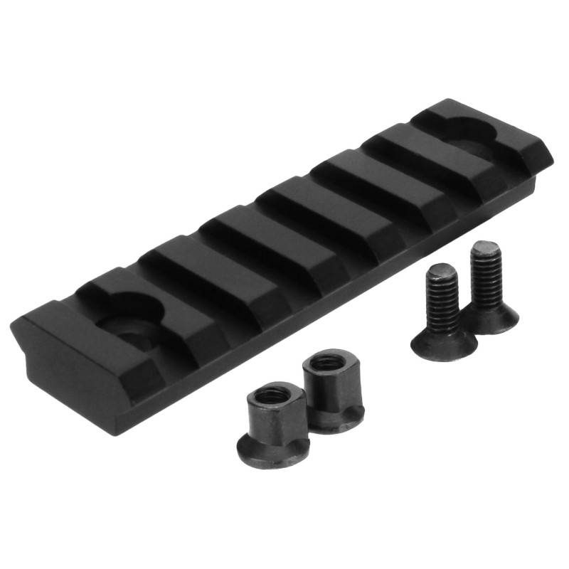 TacFire MAR102 KeyMod Picatinny Rail 3 Inch 7 Slots  Black