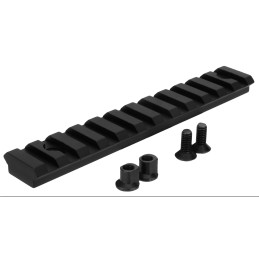 TacFire MAR103 KeyMod Picatinny Rail 5 Inch 11 Slots  Black