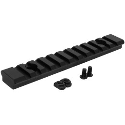 TacFire MAR105L MLOK Accessory Picatinny Section Rail 5 Inch 11 Slots  Black Anodized