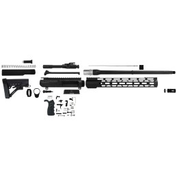 TacFire SSRK308LPK18BN AR Build Kit Rifle 308 Win AR10 Black Nitride Aluminum 5824 tpi Sports South Exclusive.