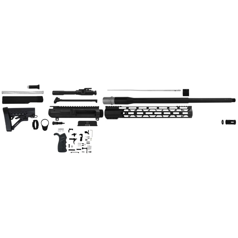 TacFire SSRK308LPK20BN AR Build Kit Rifle 308 Win AR10 Black Nitride Aluminum 5824 tpi Sports South Exclusive.