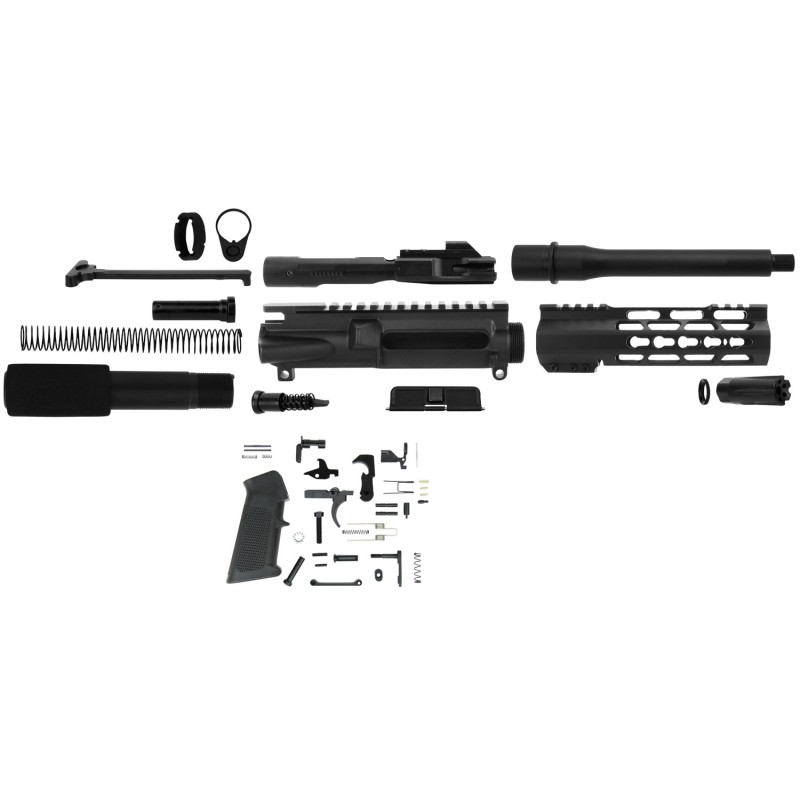 TacFire SSPK9MMLPK7K AR Build Kit KeyMod 9mm Luger Black Steel