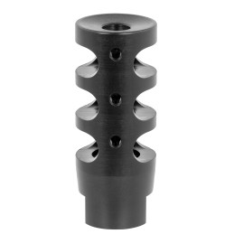 TacFire MZ10023BN Compact Compensator Black Nitride Steel with 5824 tpi Threads 2.50 OAL  1 Diameter for 308 Win AR10