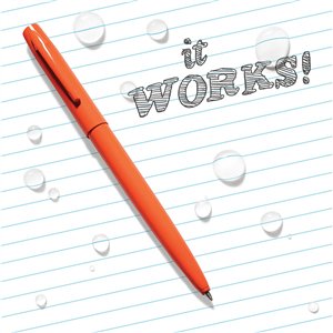 All-Weather Pen Clicker Orange