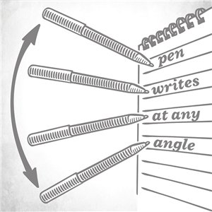 All-Weather Pen Clicker Orange