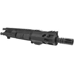 TacFire BU5565 Pistol Upper Assembly  5.56x45mm NATO Caliber with 5 Black Nitride Barrel Black Anodized 7075T6 Aluminum Receiver