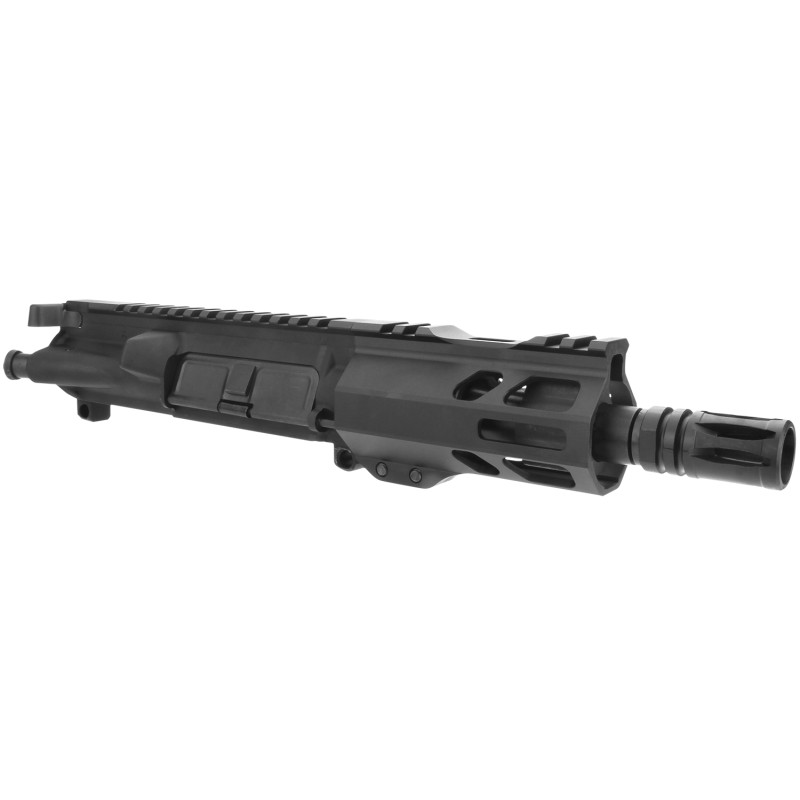 TacFire BU5565 Pistol Upper Assembly  5.56x45mm NATO Caliber with 5 Black Nitride Barrel Black Anodized 7075T6 Aluminum Receiver