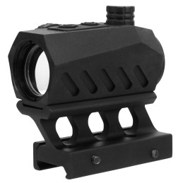 TacFire RD011 RD011 Red Dots Black Anodized 1x20mm 4 MOA Dual Illuminated Dot GreenRed Reticle Features Riser Mount