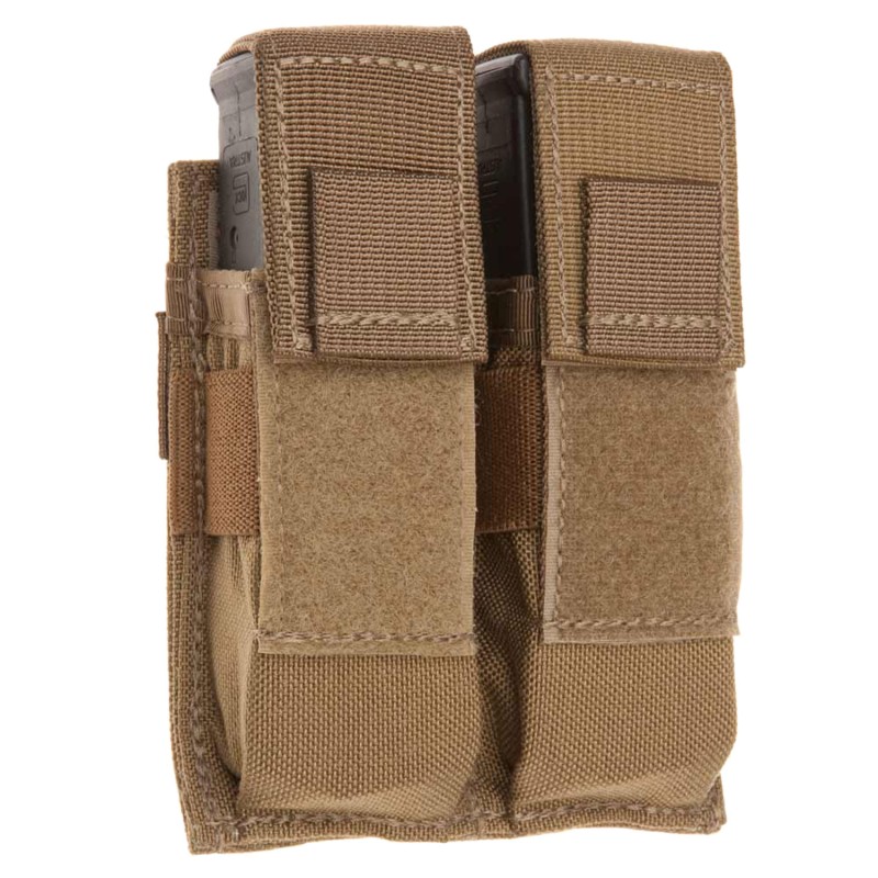 Tacshield T3602CY Universal Double Pistol Double Coyote 1000D Nylon MOLLE