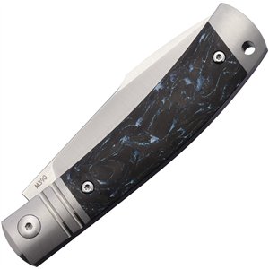 Slip Joint Blue Carbon Fiber