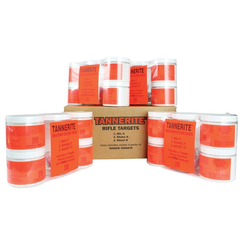 Tannerite 1BR 1 Pound Target  Impact Enhancement Explosion White Vapor Centerfire Rifle Firearm 1 lb 4 Targets