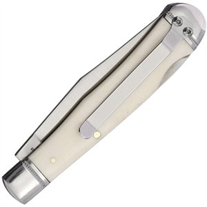 Lockback Trapper White Smooth