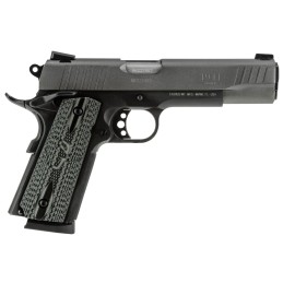 Taurus 1191101GVZ 1911  45 ACP 81 5 Barrel Matte Black Finish Beavertail Frame Serrated Tungsten Gray Cerakote Steel Slide  Gray