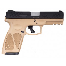 Taurus 1G3B941T15 G3  9mm Luger Caliber with 4 Barrel 151 Capacity Tan Finish Picatinny Rail Frame Serrated Matte Black Steel Sl