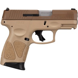 Taurus 1G3C93ETMA G3C MA Compliant 9mm Luger 101 3.26 Matte Coyote Brown Barrel Coyote Cerakote Serrated Steel Slide Tan Polymer