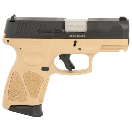 Taurus 1G3C931T G3C  Compact 9mm Luger 121 3.26 Matte Stainless Barrel Tan Polymer Frame wPicatinny Rail Black Polymer Grips