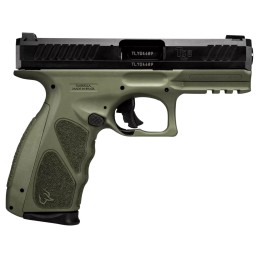 Taurus 1TS9SR041O TS9  Full Size 9mm Luger 171 4 Matte Black Steel Barrel Matte Black Serrated Slide OD Green Polymer Frame wPic