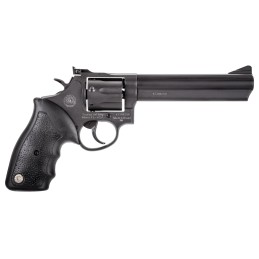 Taurus 2660061 66  38 Special P or 357 Mag 7 Shot 6 Barrel Overall Matte Black Oxide Finish Steel Finger Grooved Black Rubber Gr