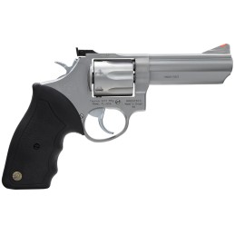 Taurus 2660049 66  38 Special P357 Mag 7 Shot 4 Barrel Overall Matte Stainless Steel Black Finger Grooved Rubber Grip