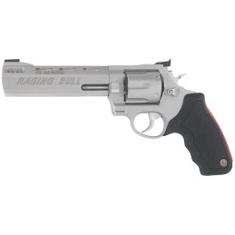 Taurus 2444069 444 Raging Bull 44 Rem Mag 6rd 6.50 Stainless Black Rubber Grip