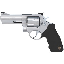 Taurus 2608049 608  38 Special P or 357 Mag 8 Shot 4 Ported Barrel Overall Matte Finish Stainless Steel Finger Grooved Black Rub