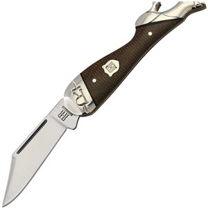 Leg Knife Brown Burlap