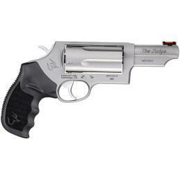 Taurus 2441039MAG Judge Magnum Compact 45 Colt LC410 Mag 5rd 3 Matte Stainless Steel Barrel Cylinder  Frame Black Finger Groove 