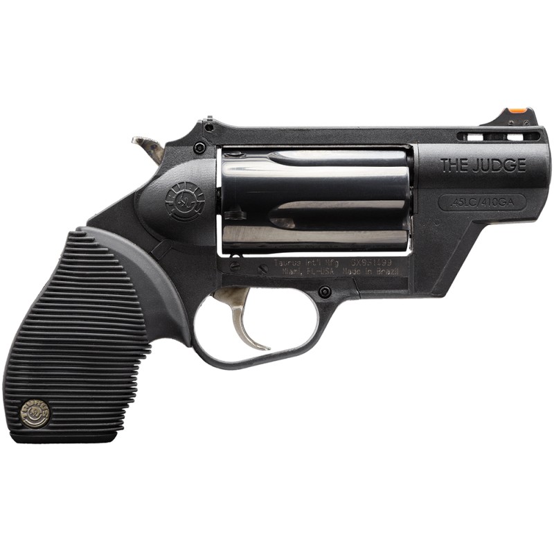 Taurus 2441021PFS Judge Public Defender 45 Colt LC Caliber or 2.50 410 Gauge 5 Shot 2 Black Finish Barrel Matte Black Oxide Fini