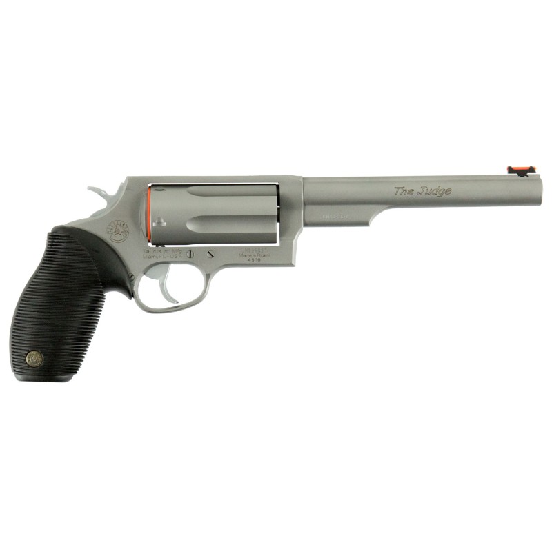 Taurus 2441069MAG Judge Magnum 45 Colt LC Caliber or 2.503 410 Gauge 5 Shot 6.50 Barrel Overall Matte Finish Stainless Steel  Bl