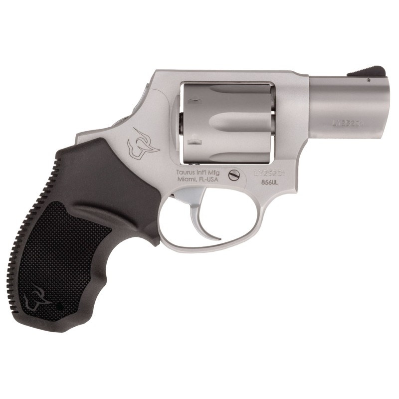 Taurus 2856029ULCH 856 UltraLite 38 Special P 6 Shot 2 Barrel Overall Matte Finish Stainless Steel Concealed Hammer Frame Finger