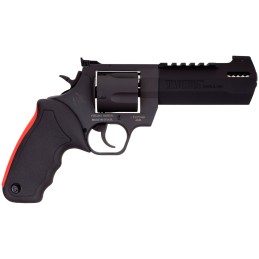 Taurus 2454051RH Raging Hunter  454 Casull 5rd 5.12 Matte Black Oxide Steel Black Rubber with Integrated Red Cushion Insert Grip