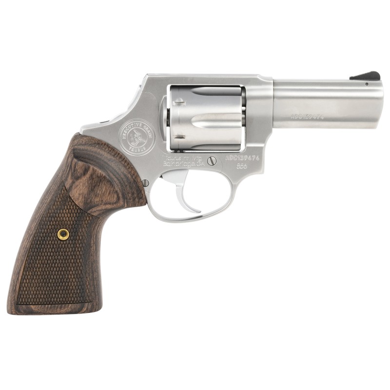 Taurus 2856EX39CH 856 Executive Grade 38 Special P Caliber with 3 Barrel 6rd Capacity Cylinder Overall Polished Satin Stainless 