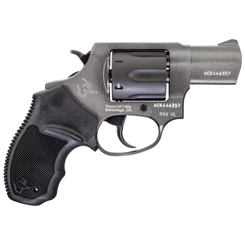 Taurus 285621ULTW 856 UltraLite Small Frame 38 Special P 6rd 2 Matte Black Carbon Steel Barrel  Cylinder Matte Black Anodized Al