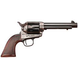 Taylors  Company 4109DE Smoke Wagon Deluxe 45 Colt LC 6rd 4.75 Blued Cylinder  Barrel Color Case Hardened Steel Frame Checkered 