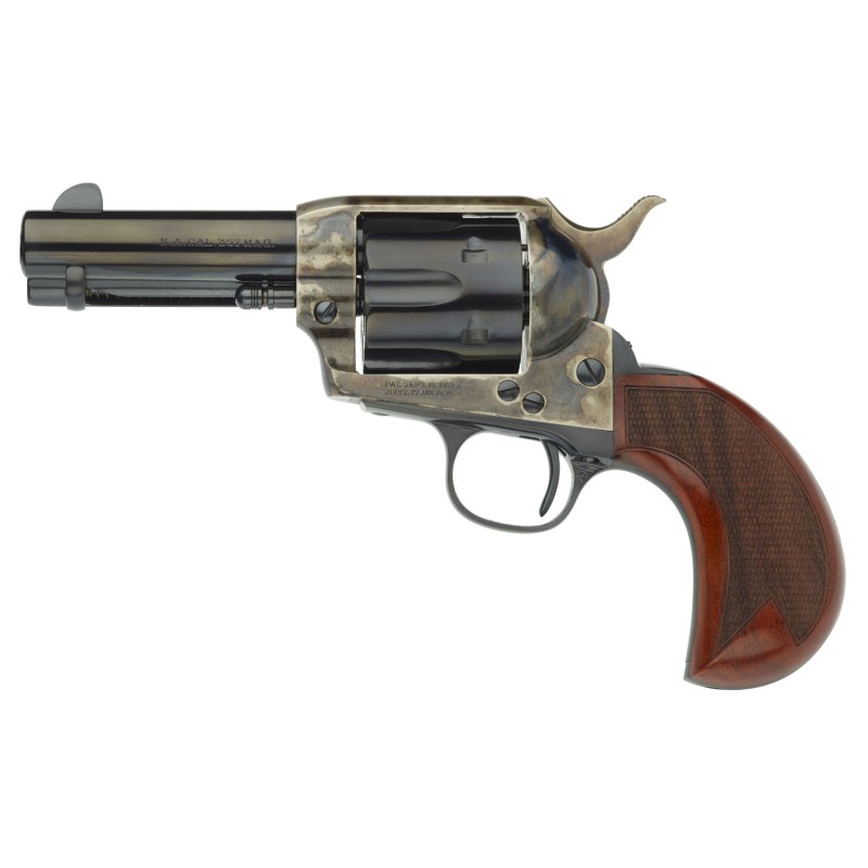 Taylors  Company 555132 1873 Cattleman 357 Mag Caliber with 3.50 Blued Finish Barrel 6rd Capacity Blued Finish Cylinder Color Ca