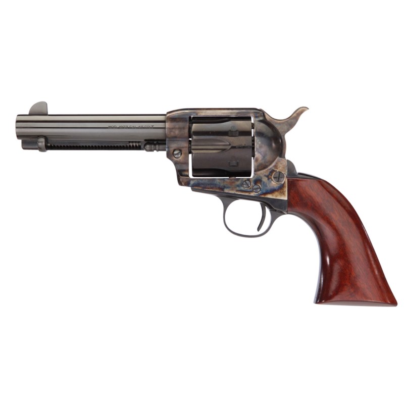 Taylors  Company 555148 1873 Cattleman Gunfighter 357 Mag Caliber with 4.75 Blued Finish Barrel 6rd Capacity Blued Finish Cylind