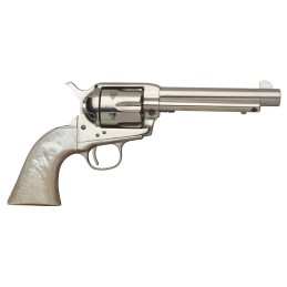 Taylors  Company 555113 1873 Cattleman 45 Colt LC Caliber with 5.50 Barrel 6rd Capacity Cylinder Overall NickelPlated Finish Ste