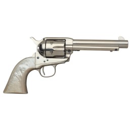 Taylors  Company 555114 1873 Cattleman 45 Colt LC Caliber with 5.50 Barrel 6rd Capacity Cylinder Overall NickelPlated Finish Ste