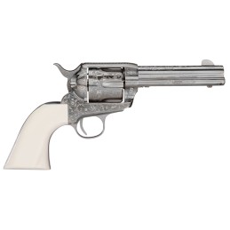 Taylors  Company 200057 1873 Cattleman Outlaw Legacy 45 Colt LC Caliber with 4.75 Barrel 6rd Capacity Cylinder Overall Nickel En