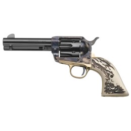 Taylors  Company 200071 1873 Cattleman 357 Mag Caliber with 4.75 Blued Finish Barrel 6rd Capacity Blued Finish Cylinder Color Ca