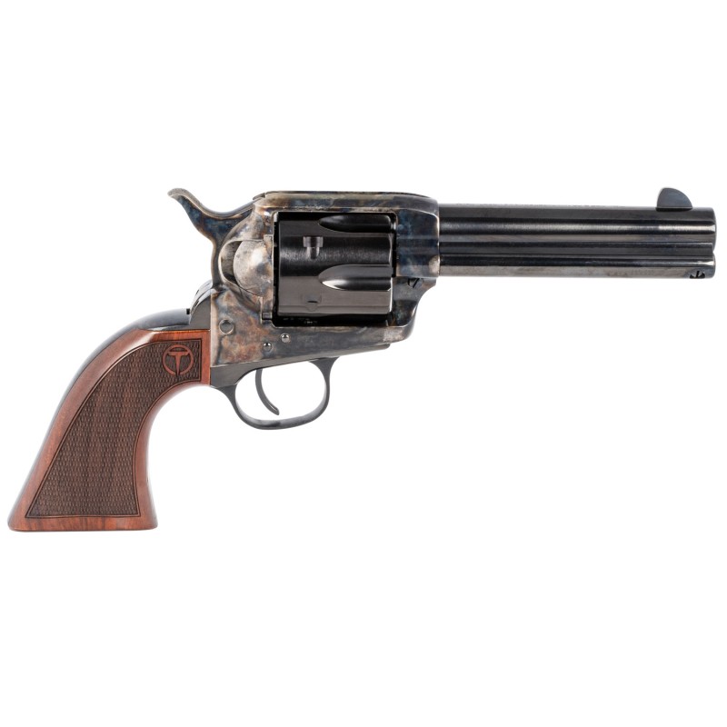 Taylors  Company 550180 Smoke Wagon  357 Mag Caliber with 4.75 Blued Finish Barrel 6rd Capacity Blued Finish Cylinder Color Case