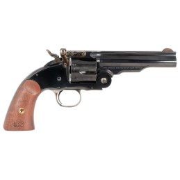 Taylors  Company 550681 Second Model Schofield 38 Special Caliber with 5 Barrel 6rd Capacity Cylinder Overall Blued Finish Steel